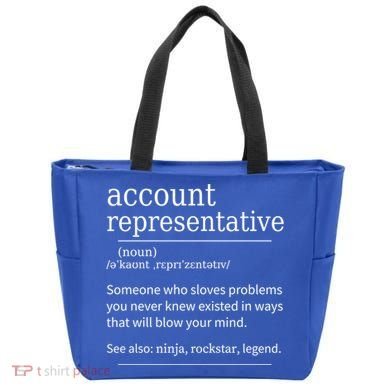 Funny Account Representative Definition Cute Gift Tote Bag
