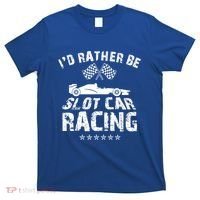 Formula Auto Racing Slot Car Checkered Flag Gift T-Shirt thumb 0