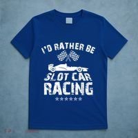 Formula Auto Racing Slot Car Checkered Flag Gift T-Shirt thumb 5