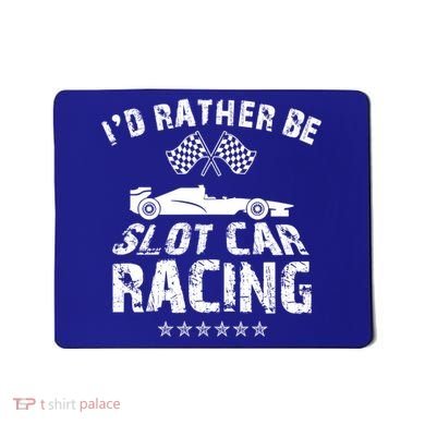 Formula Auto Racing Slot Car Checkered Flag Gift Mousepad