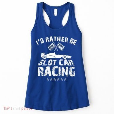 Formula Auto Racing Slot Car Checkered Flag Gift Women's Tank Top