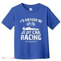 Formula Auto Racing Slot Car Checkered Flag Gift Toddler T-Shirt thumb 0
