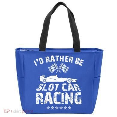Formula Auto Racing Slot Car Checkered Flag Gift Tote Bag