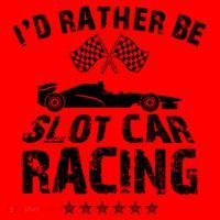 Formula Auto Racing Slot Car Checkered Flag Gift Santa Hat thumb 1