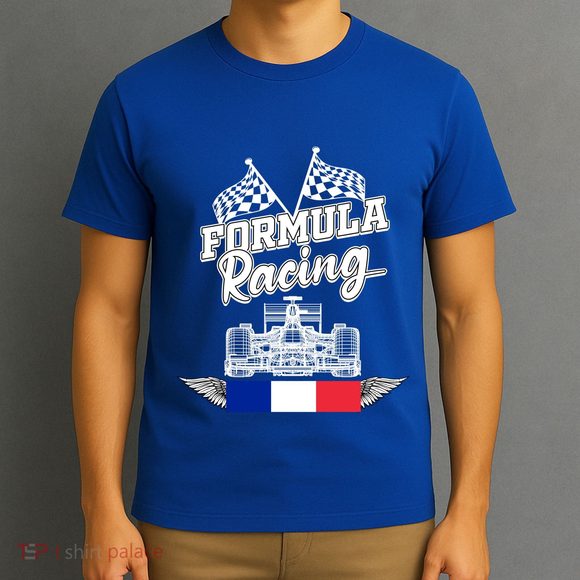 French Auto Race France Flag Formula Racing Car Racer Fans Gift T-Shirt