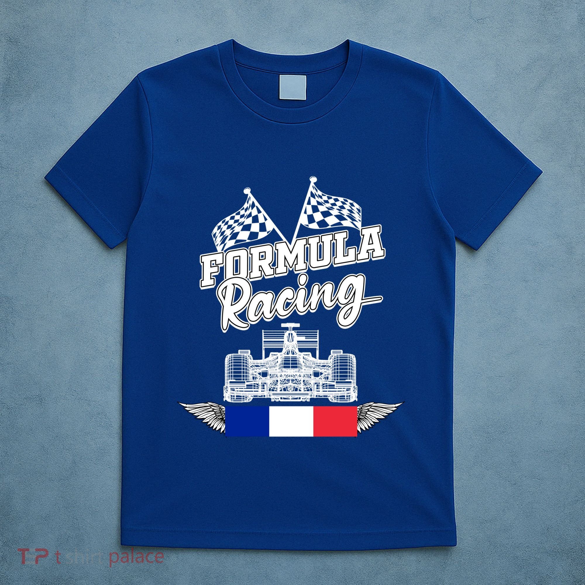 French Auto Race France Flag Formula Racing Car Racer Fans Gift T-Shirt