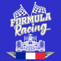 French Auto Race France Flag Formula Racing Car Racer Fans Gift Women's Tank Top thumb 5