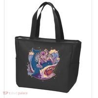 Funny Astronaut Riding Shark Tote Bag thumb 3