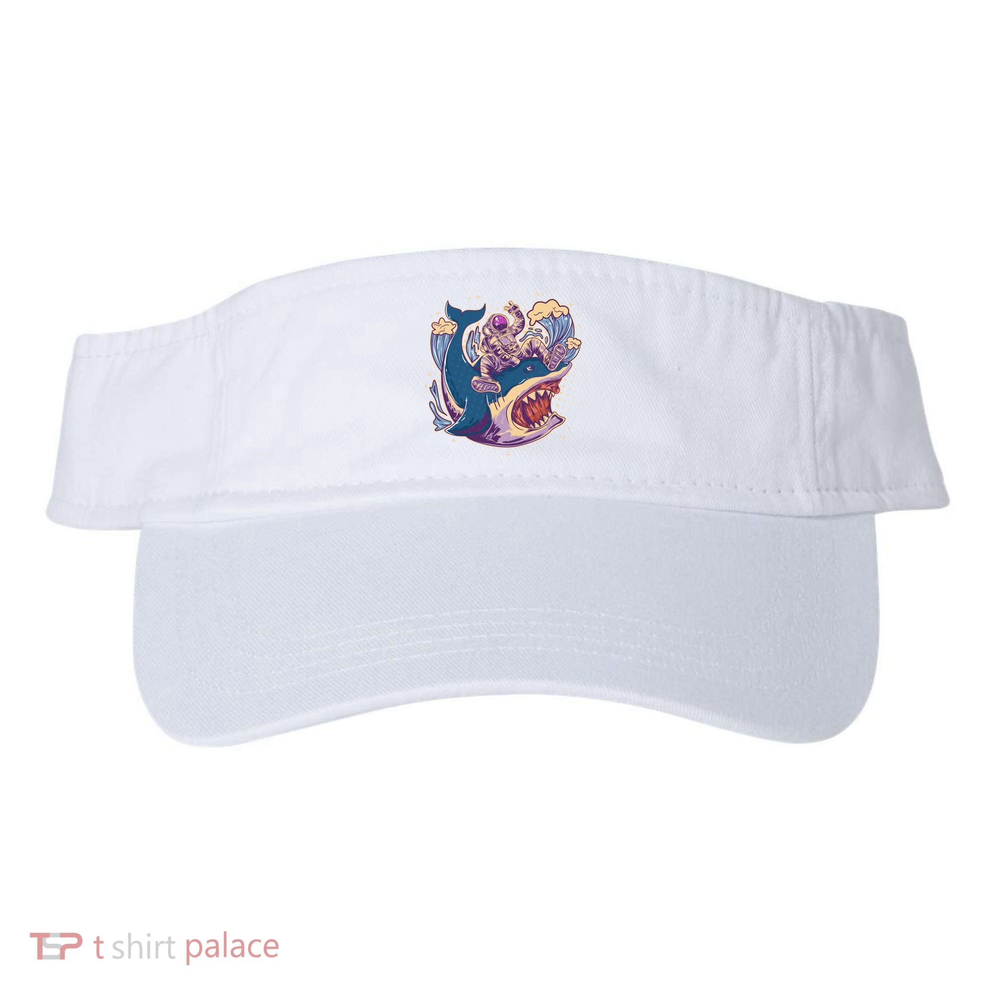 Funny Astronaut Riding Shark Visor