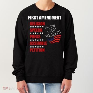First Amendment Rights Audit United States Constitution Flag Women's Sweatshirt