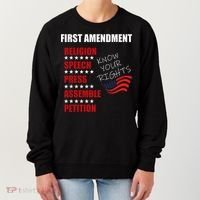 First Amendment Rights Audit United States Constitution Flag Women's Sweatshirt thumb 0