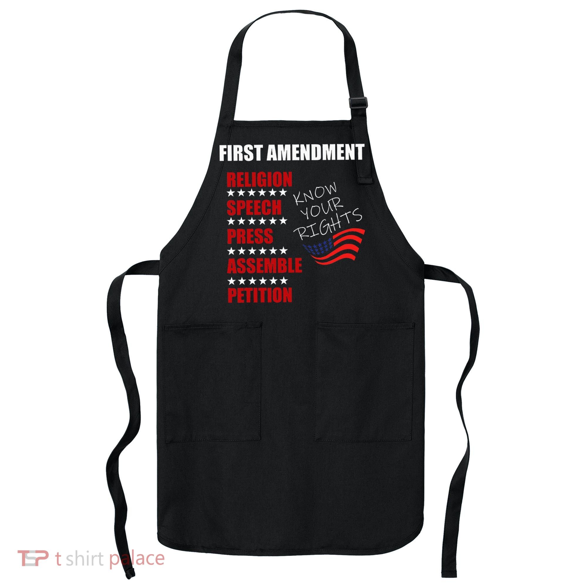 First Amendment Rights Audit United States Constitution Flag Apron
