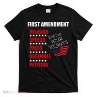 First Amendment Rights Audit United States Constitution Flag T-Shirt thumb 0