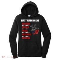 First Amendment Rights Audit United States Constitution Flag Women's Hoodie thumb 0