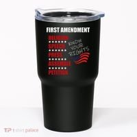 First Amendment Rights Audit United States Constitution Flag Tumbler thumb 0