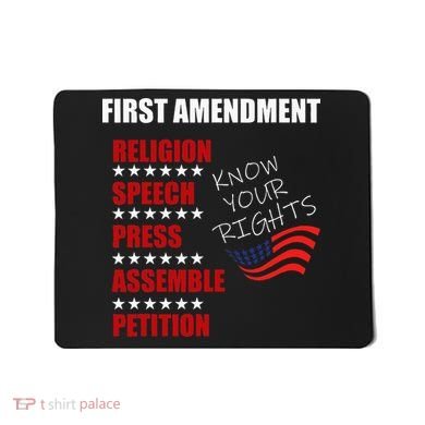 First Amendment Rights Audit United States Constitution Flag Mousepad