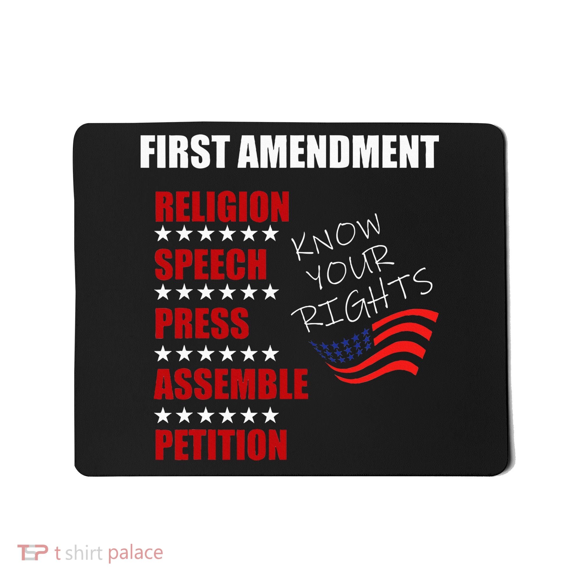First Amendment Rights Audit United States Constitution Flag Mousepad