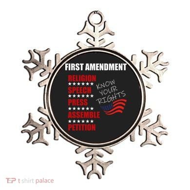 First Amendment Rights Audit United States Constitution Flag Ornament