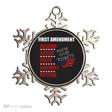 First Amendment Rights Audit United States Constitution Flag Ornament