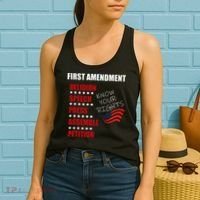 First Amendment Rights Audit United States Constitution Flag Women's Tank Top thumb 2