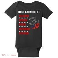 First Amendment Rights Audit United States Constitution Flag Baby Bodysuit thumb 0
