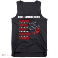 First Amendment Rights Audit United States Constitution Flag Tank Top thumb 0