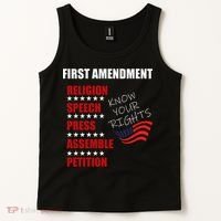First Amendment Rights Audit United States Constitution Flag Tank Top thumb 2