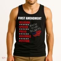 First Amendment Rights Audit United States Constitution Flag Tank Top thumb 3