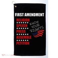 First Amendment Rights Audit United States Constitution Flag Golf Towel thumb 0