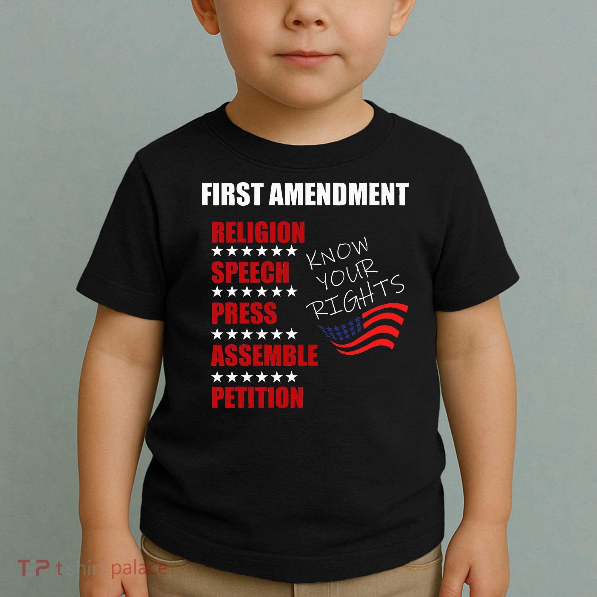 First Amendment Rights Audit United States Constitution Flag Toddler T-Shirt