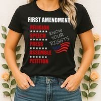 First Amendment Rights Audit United States Constitution Flag Women's T-Shirt thumb 2