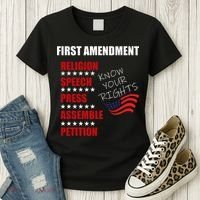 First Amendment Rights Audit United States Constitution Flag Women's T-Shirt thumb 3