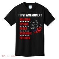 First Amendment Rights Audit United States Constitution Flag Kids T-Shirt thumb 0