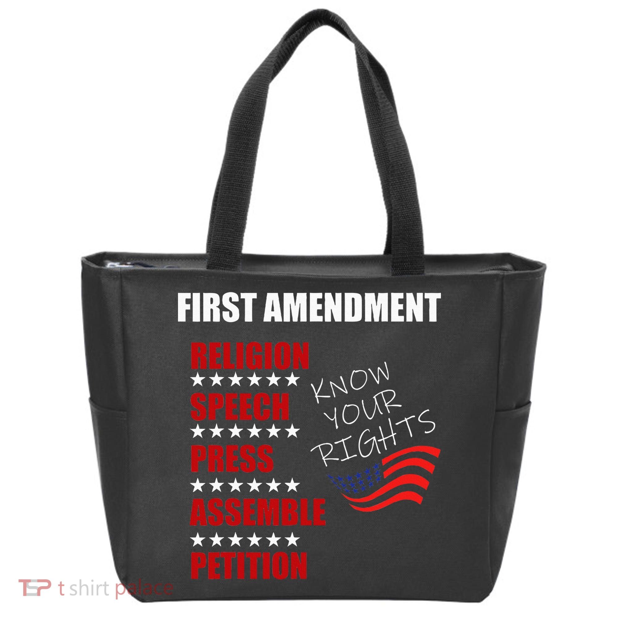 First Amendment Rights Audit United States Constitution Flag Tote Bag