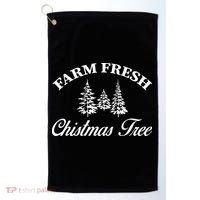 Farm Fresh Christmas Tree Golf Towel thumb 0