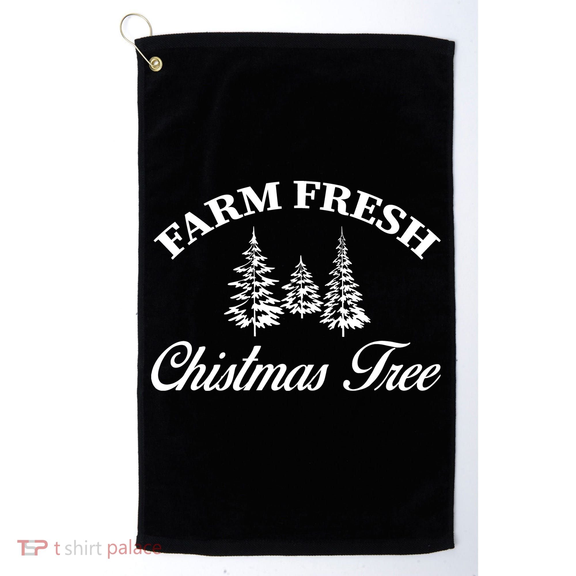Farm Fresh Christmas Tree Golf Towel