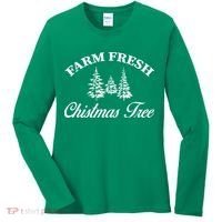 Farm Fresh Christmas Tree Women's Long Sleeve Shirt thumb 0