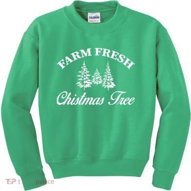 Farm Fresh Christmas Tree Kids Sweatshirt