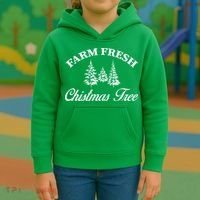 Farm Fresh Christmas Tree Kids Hoodie thumb 3