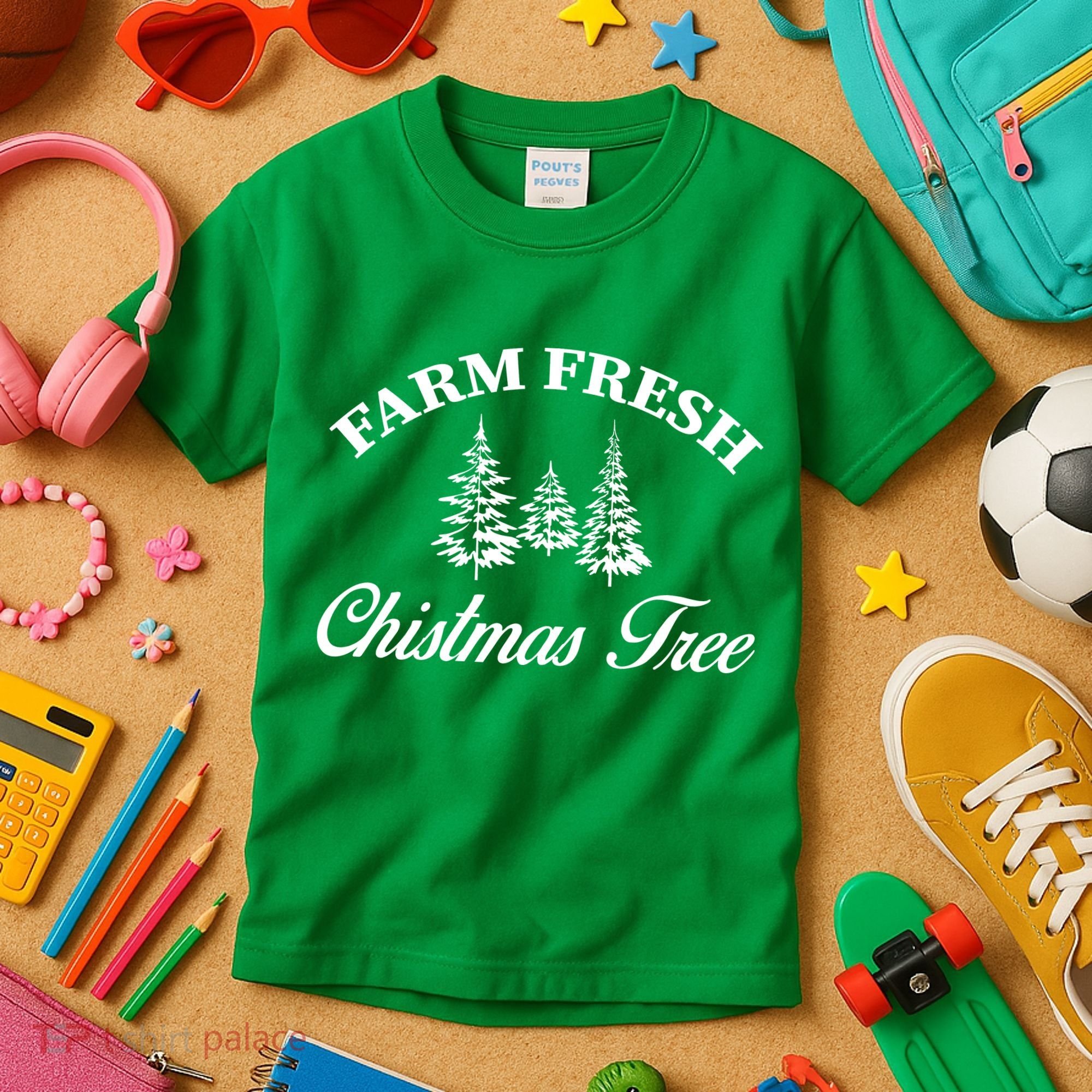 Farm Fresh Christmas Tree Kids T-Shirt