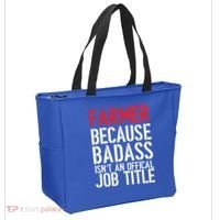Farmer Because Badass Isn't An Official Job Title Tote Bag thumb 2