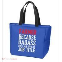 Farmer Because Badass Isn't An Official Job Title Tote Bag thumb 3