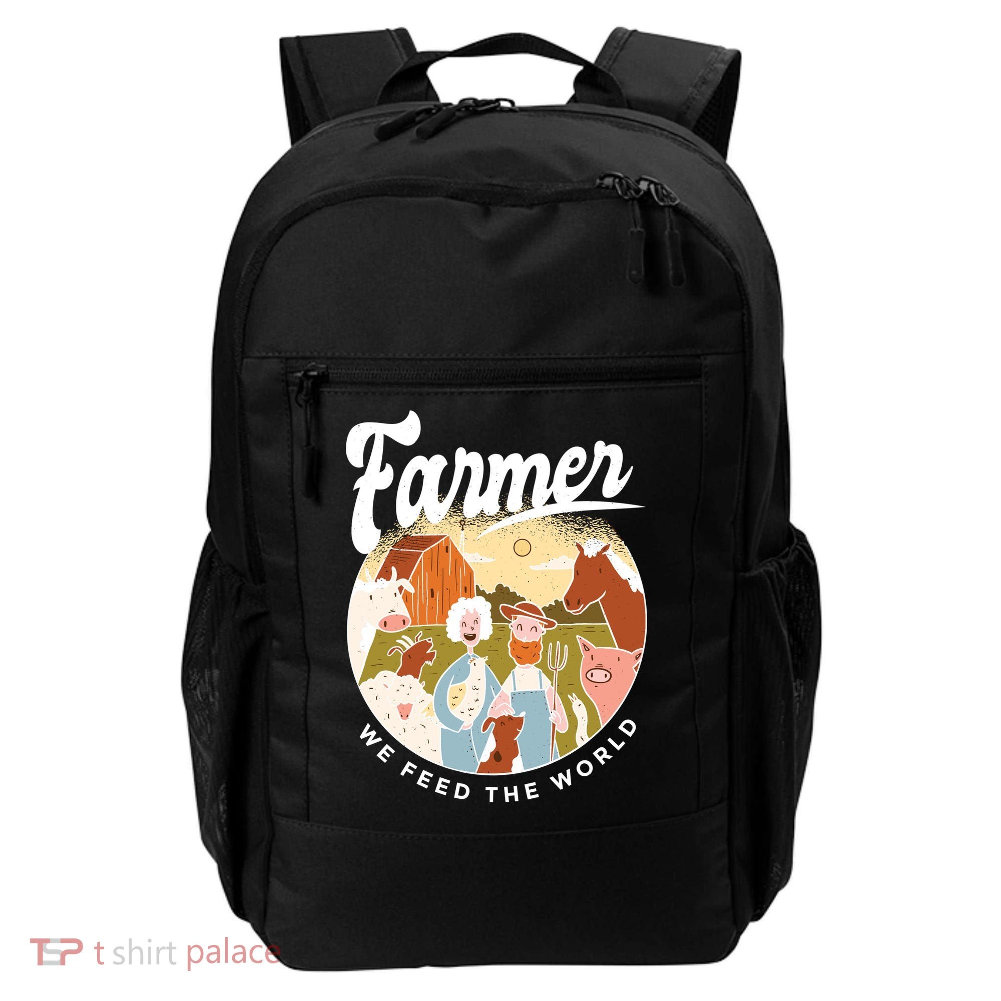 Farmer We Feed The World Backpack