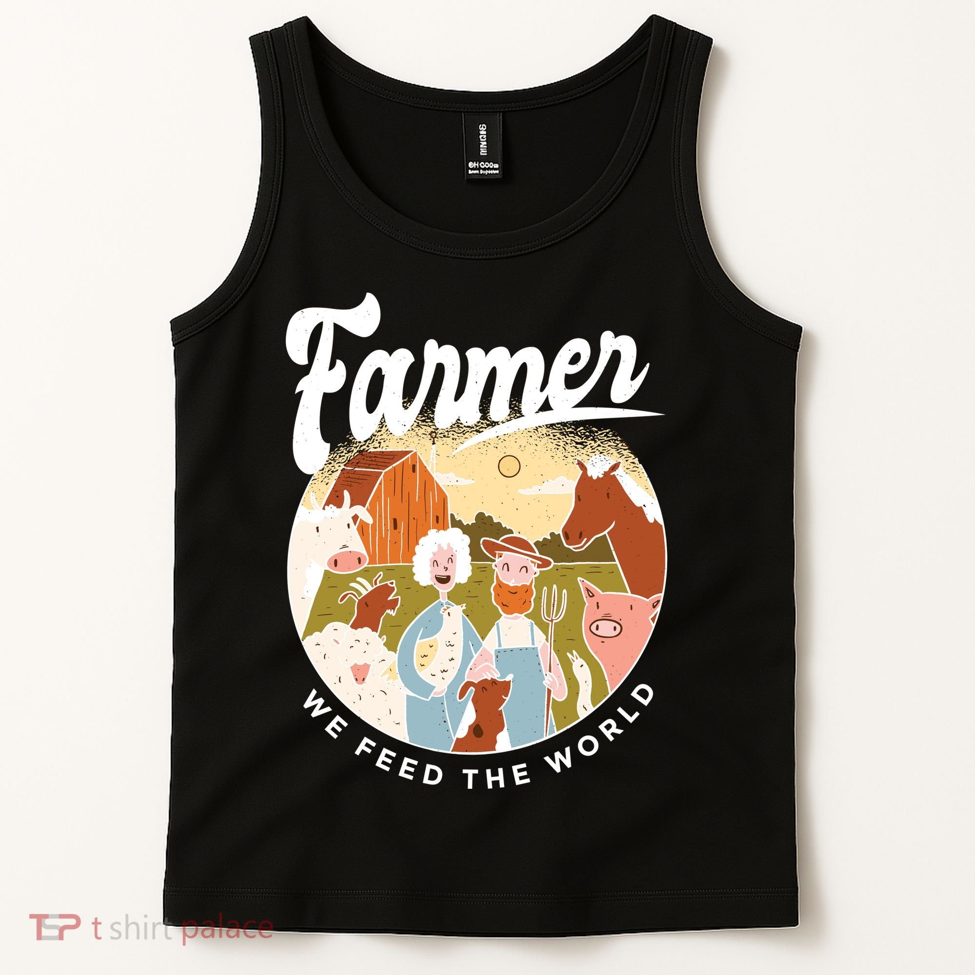 Farmer We Feed The World Tank Top