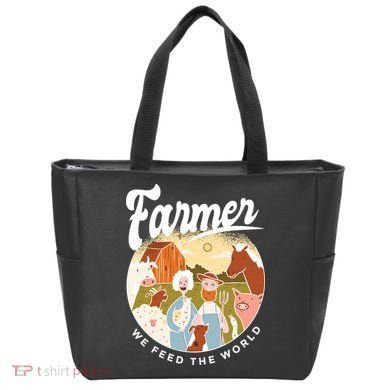 Farmer We Feed The World Tote Bag