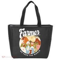 Farmer We Feed The World Tote Bag thumb 0