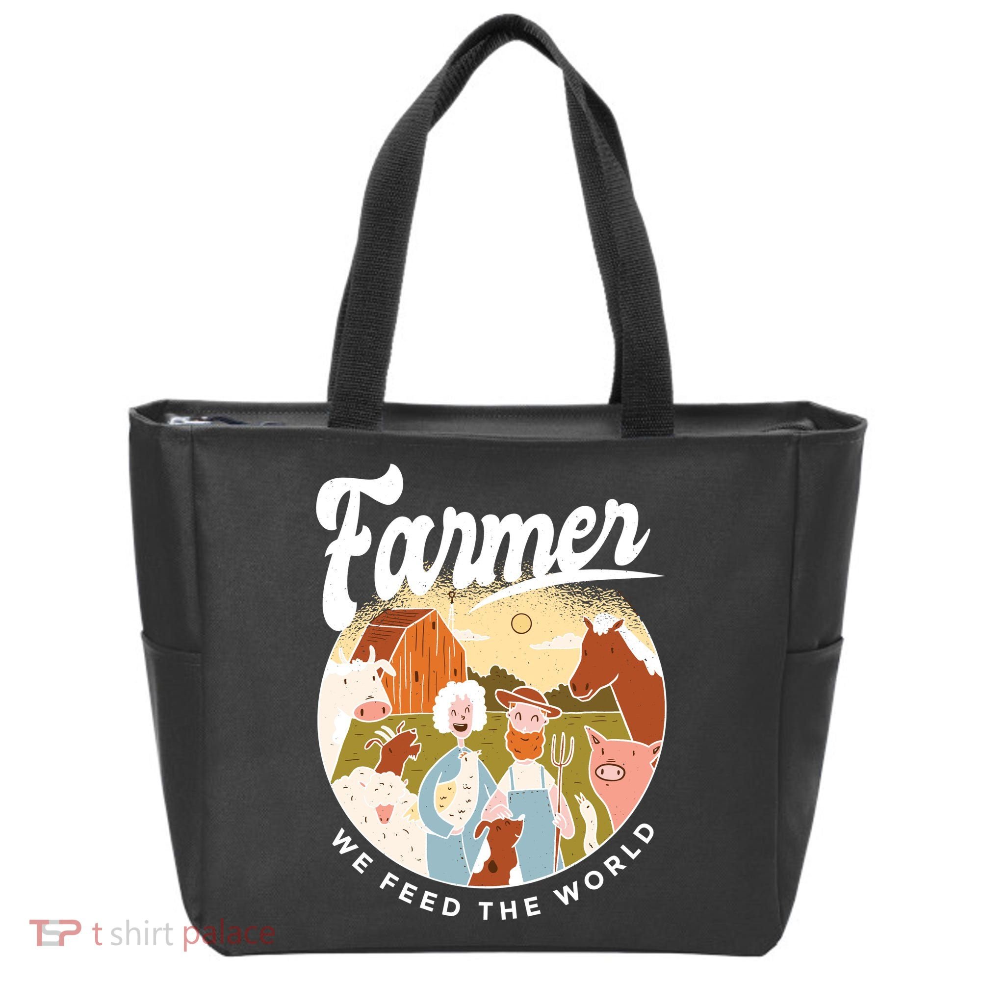 Farmer We Feed The World Tote Bag