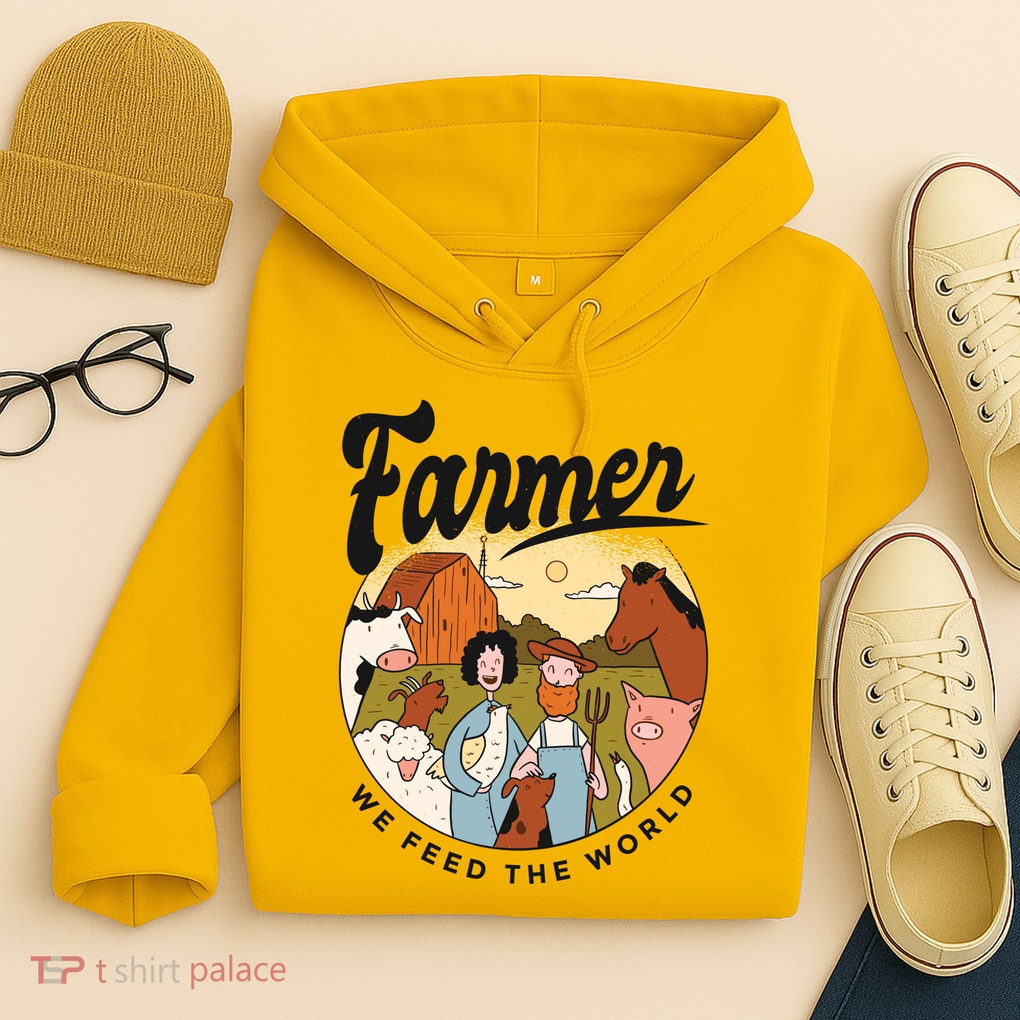 Farmer We Feed The World Hoodie