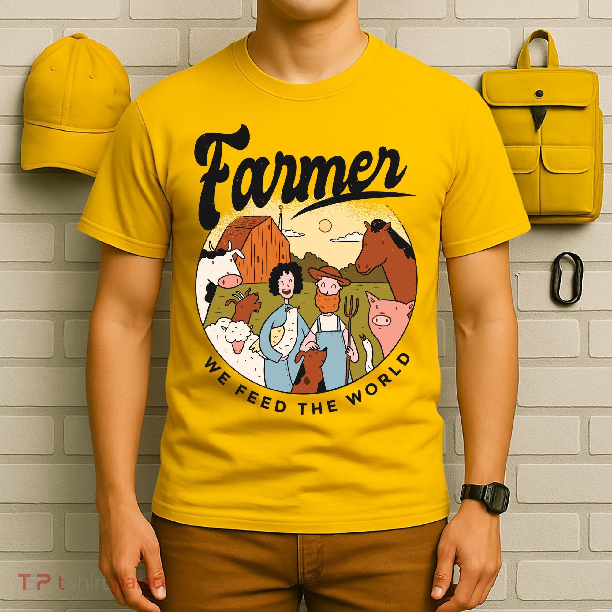 Farmer We Feed The World T-Shirt