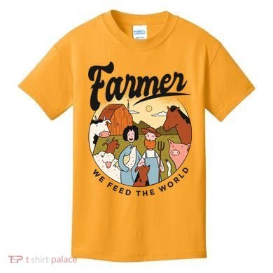 Farmer We Feed The World Kids T-Shirt